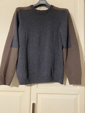 Boggi Milano Maglione Uomo,taglia L,misto lana,colore grigio/marrone.Ottime cond