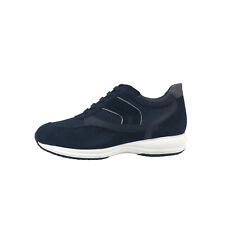 GEOX COD.U0162P02211C4064 SNEAKER UOMO HAPPY  TELA E SCAMOSCIATO COL.NAVY