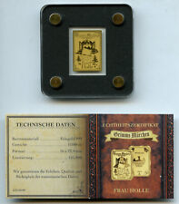 LINGOTTO 1-500 OZ PURE GOLD 999,9 LE FIABE DEI FRATELLI GRIMM FRAU HOLLE MADRE