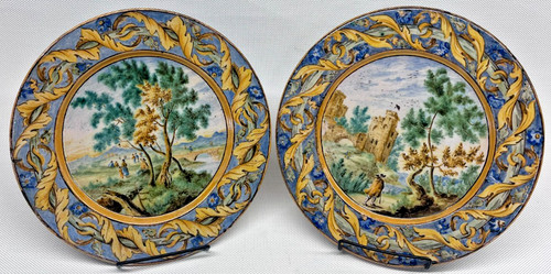 Antichi piatti maiolica - antichi,
