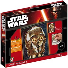 Quercetti 0848 Chiodini Pixel Art 9 Ritratto Disney Star Wars C-3PO Mosaici