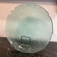 Arcoroc france leaf plate blue - leaf,