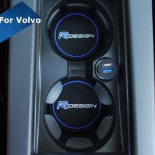 Tappetino porta tazze auto design Volvo Blue R V40 XC60 V50 V70 S60 S80 XC70 V60 C30