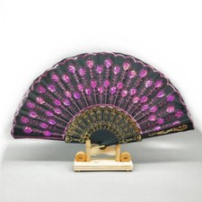 Ventaglio Nero Rosa Paillette