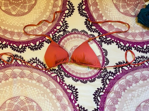 Haut bikini triangle sans