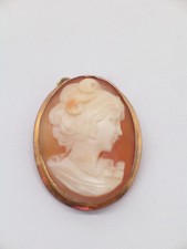 Spilla con Cammeo montato in ORO GIALLO 18 KT (750 millesimi) - ciondolo - 