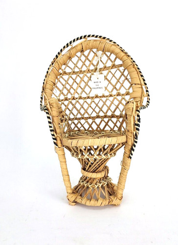 Sedia vintage vimini pavone - vintage, in