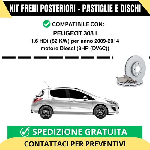 Kit freni posteriori per - kit,