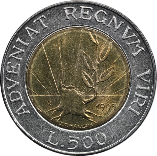 San marino 500 lire 1993 - marino, r