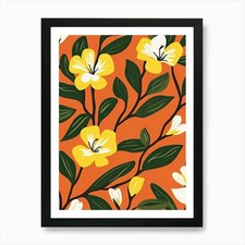 Seamless Pattern With Yellow