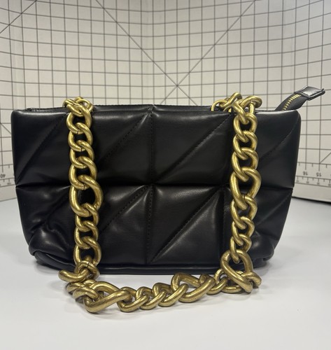 Zara borsa tracolla nera - zara,
