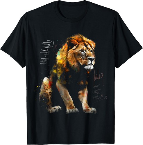 Lion art maglietta leone - lion,