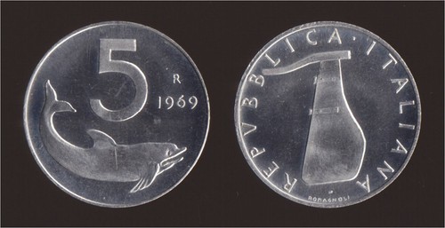 Lire 1969 delfino - 5,