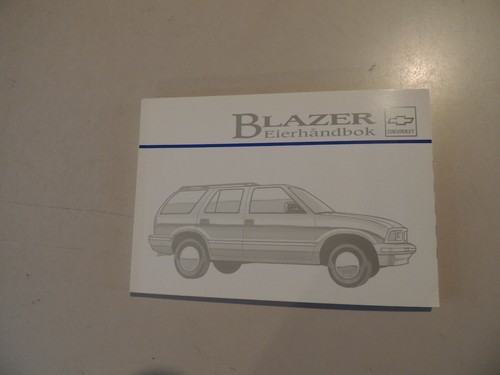 Chevrolet blazer 1995 - 1995, libretto