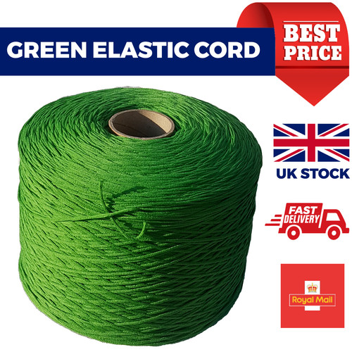 Cordoncino elastico verde - cordoncino,
