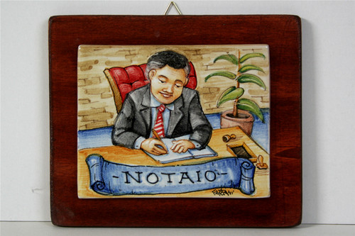 Notaio quadro ceramica idea - notaio,