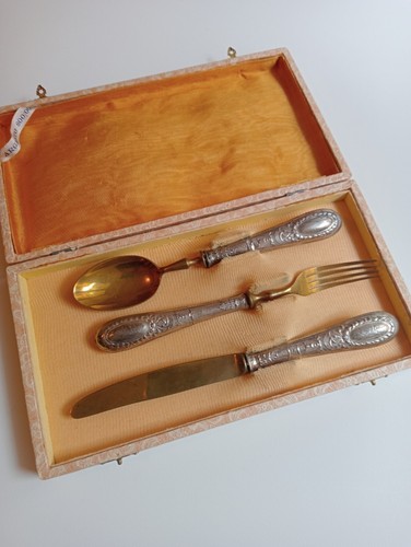 Set posate argento bimbo - set,