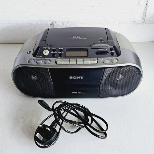 Sony cfd s01 nero radio - cd,
