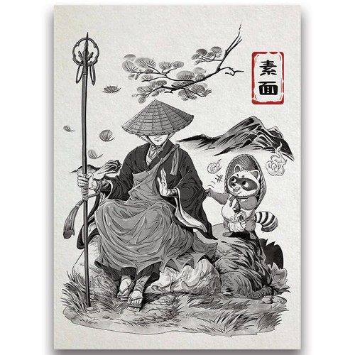 Monk and tanuki serie - and,