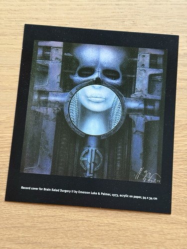 Cartolina autografata giger - cartolina,