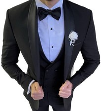 Abito smoking di design collo
