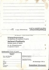 WW2 FRANCHIGIA DOPPIA INTERNATI MILITARI ITALIANI DA E PER LO STALAG XVII A