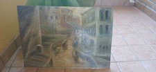 quadro dipinto a olio su Cartoncino 30x50  Raffigurante  Venezia e Laguna 
