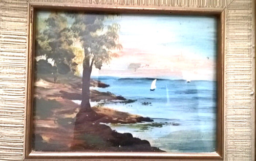 Quadro olio legno - olio,