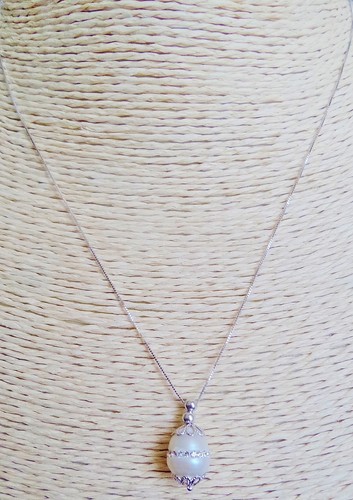 Collana oro bianco 18k - collana,
