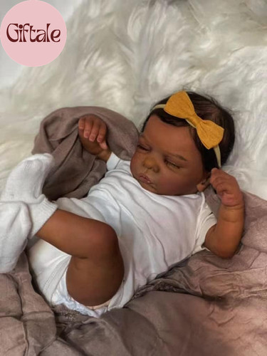 Reborn baby doll black - black, girl