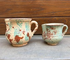 Coppia cannate ceramica maiolica terracotta Patti Caltagirone Sicilia quartara 2