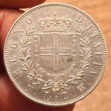 Moneta 2 Lire 1863 Napoli Stemma, Vittorio Emanuele II, BB/SPL, Rif. 4862