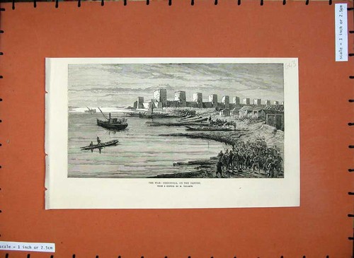 Vecchia stampa antica 1876 - stampa,
