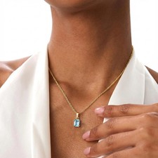 Collana acquamarina taglio