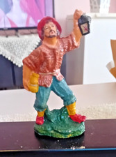 PRESEPE STATUINA PRESEPE VINTAGE GESSO EPOCA LATERRNAIO  EPOCA STATUINE cm 10