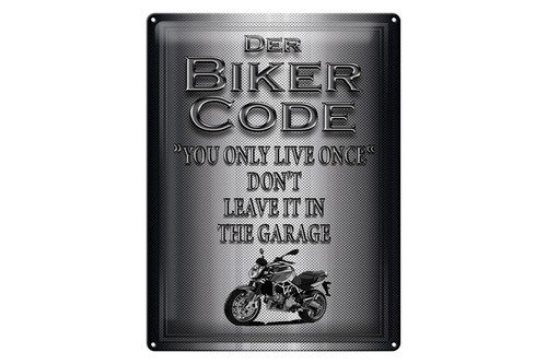 Blechschild motorrad 30x40cm - blechschild,