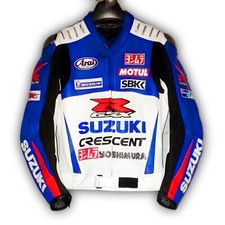 SUZUKI GSXR MOTO BIKER LEATHER