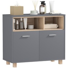 Homcom mobiletto bagno moderno - mobiletto,