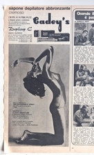 SAPONE DEPILATORE ABBRONZANTE CADEY'S- pubblicità-advertising cm 15x32- N3