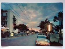 RIMINI Hole Excelsior Savoia Viale Regina Elena tramonto vecchia cartolina 