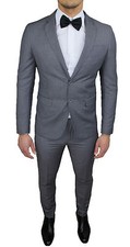 MENS DIAMOND TAILORED GREY