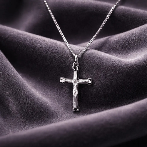 Collana con ciondolo croce - croce, in