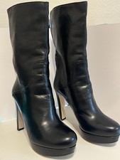 Stivali plateau Miu Miu neri