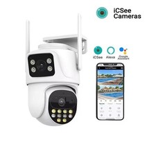 iCSee telecamera wifi  dual cam  doppia camera ip speed zoom doppia lente