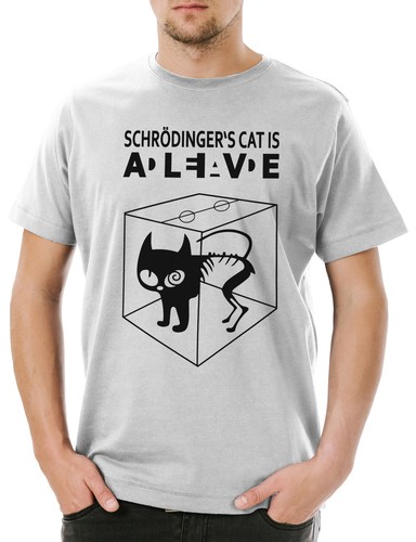 Shirt uomo schrödinger - uomo, schrödinger's