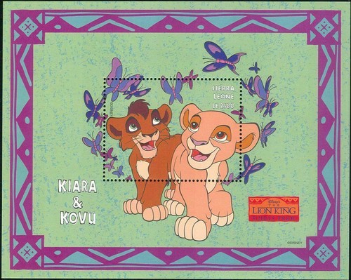 Sierra leone 1998 disney lion - disney,