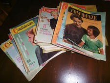 LOTTO DI 50 NUMERI DELLA RIVISTA CONFIDENZE DAL 1954 AL 1963 VEDI ELENCO INTERNO