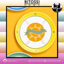 Piatto pizza colorato in