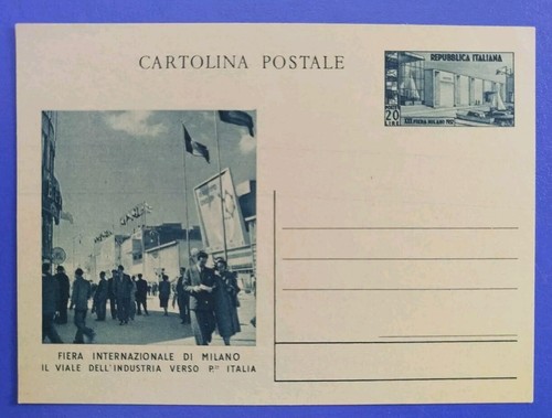 1952 intero postale fiera - , di