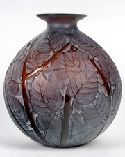 Vase Milan Verre Rouge Ambre